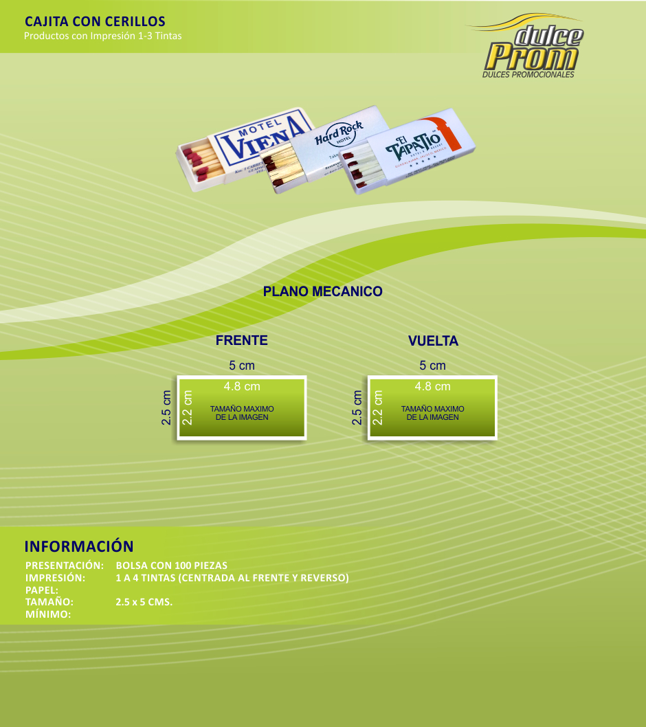cajita con cerillos